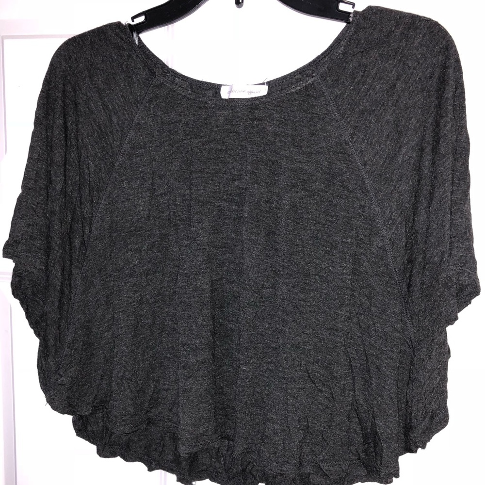 Dark Grey Flow Top 